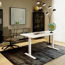 Schreibtisch Office Smart Weiß Weiß 120x60