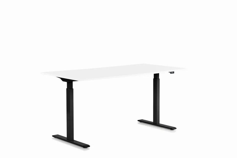 Schreibtisch Office Smart Schwarz Weiß 120x60cm