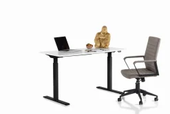 Schreibtisch Office Smart Schwarz Weiß 120x60cm
