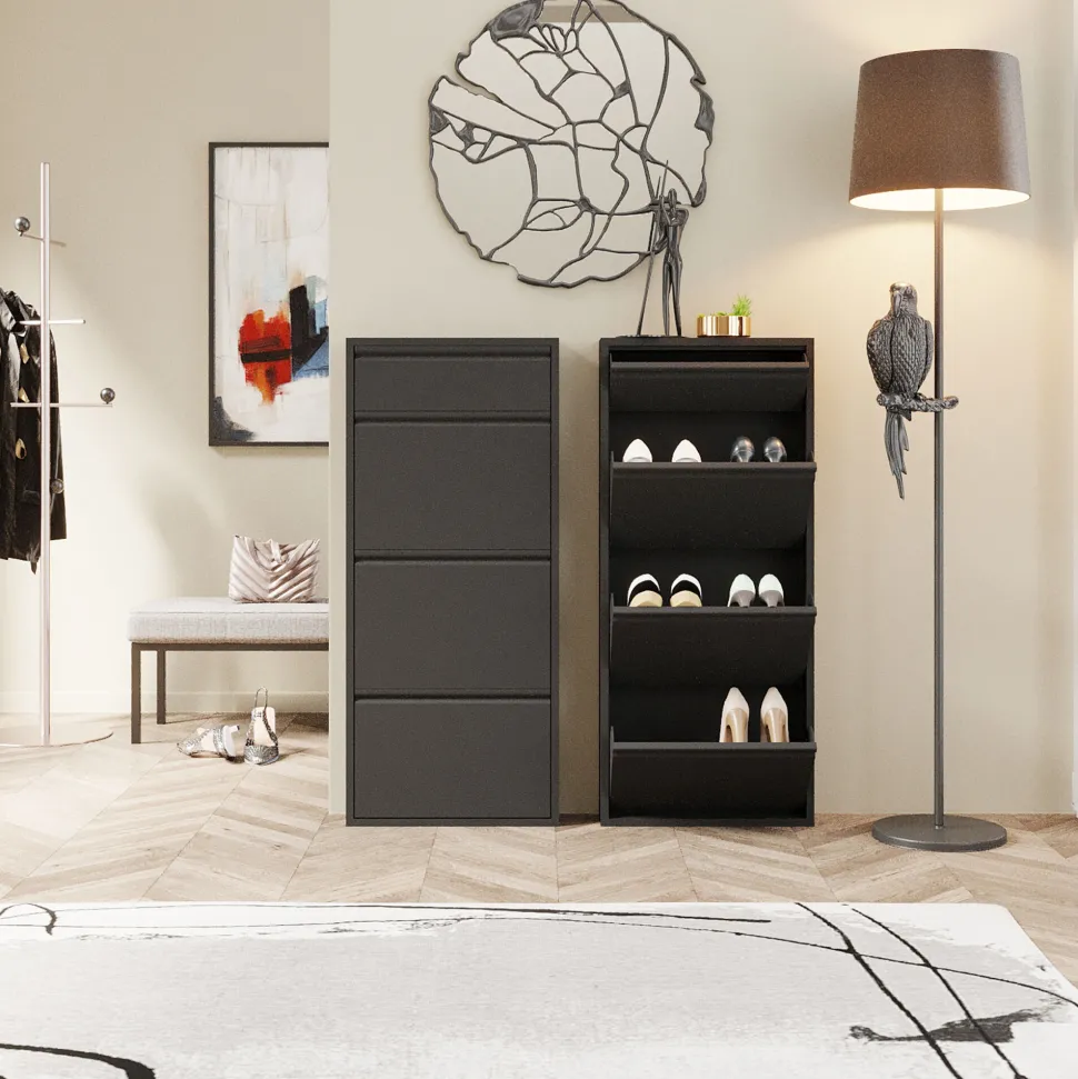 Schuhkipper Caruso 3 Plus 1 Schwarz (MO)