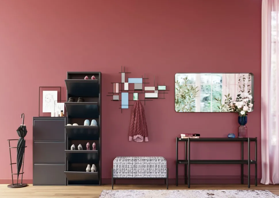 Schuhkipper Caruso 5-er Anthrazit