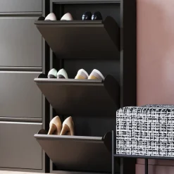 Schuhkipper Caruso 3-er Schwarz