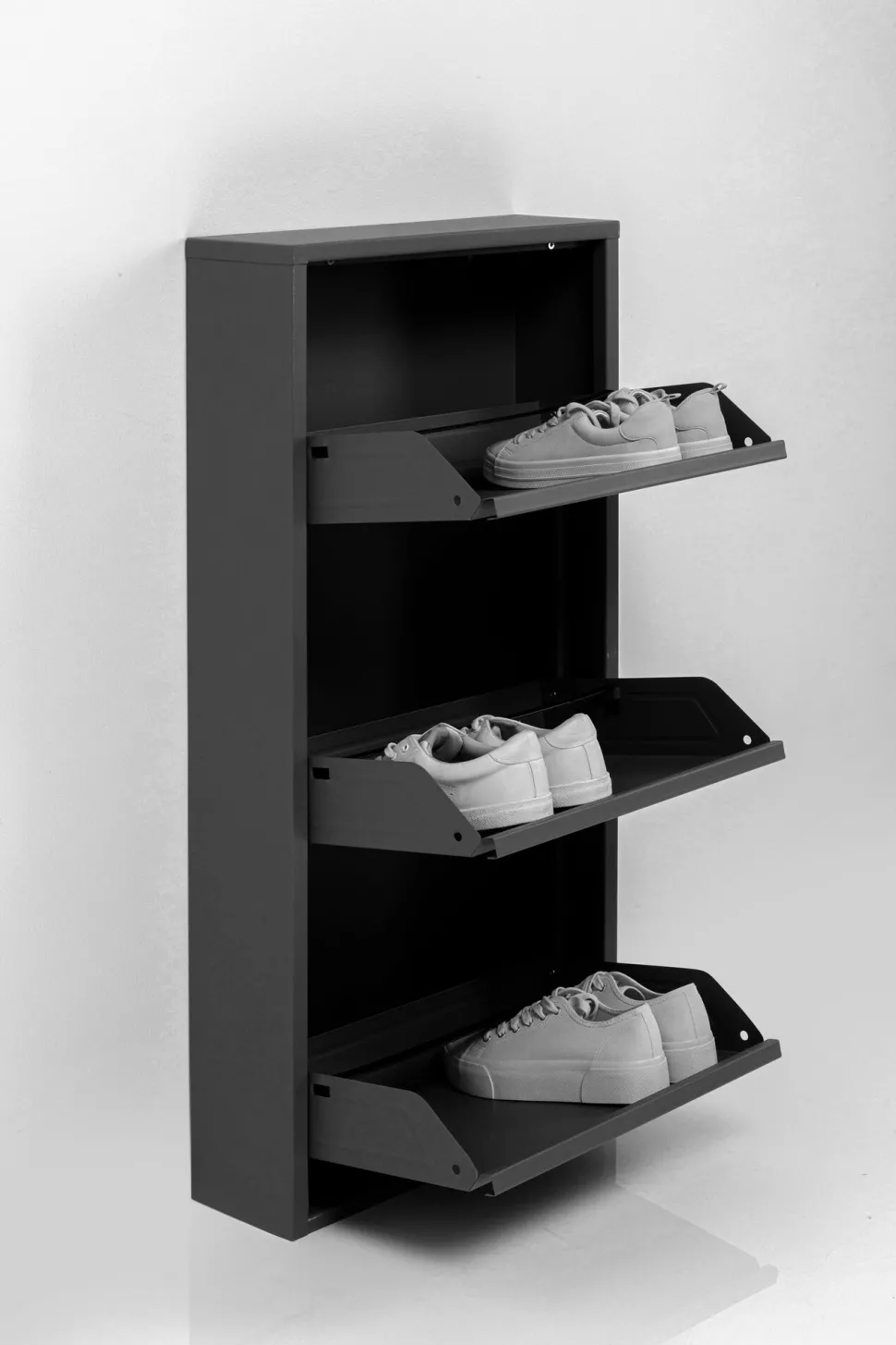 Schuhkipper Caruso 3-er Schwarz