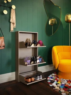 Schuhkipper Caruso 3-er Taupe