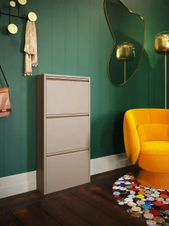 Schuhkipper Caruso 3-er Taupe