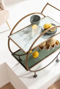 Servierwagen Loft Brass