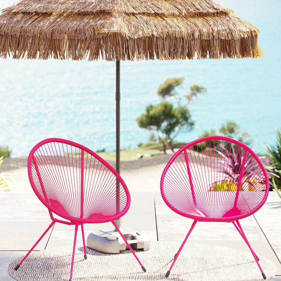Sessel Acapulco Mono Pink 2/Set