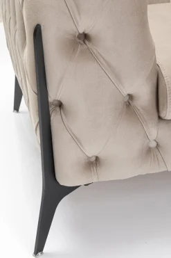 Sessel Bellissima Velvet Taupe 120cm