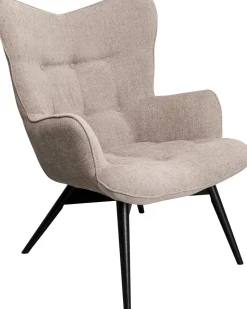 Sessel Black Vicky Hellbraun