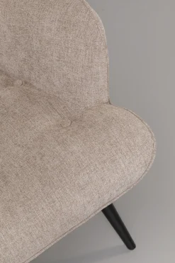 Sessel Black Vicky Hellbraun