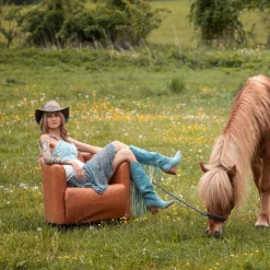 Sessel Cigar Lounge Smart Leder Hellbraun