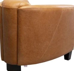 Sessel Cigar Lounge Smart Leder Hellbraun