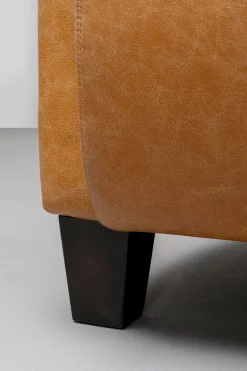 Sessel Cigar Lounge Smart Leder Hellbraun