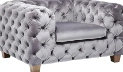 Sessel Desire Silbergrau