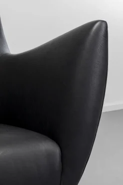 Sessel Goldfinger Smart Leder Schwarz