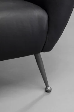 Sessel Goldfinger Smart Leder Schwarz