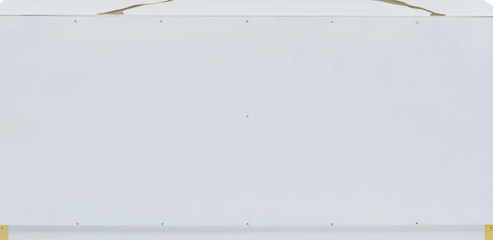 Sideboard Cracked Weiß Gold 165x80cm