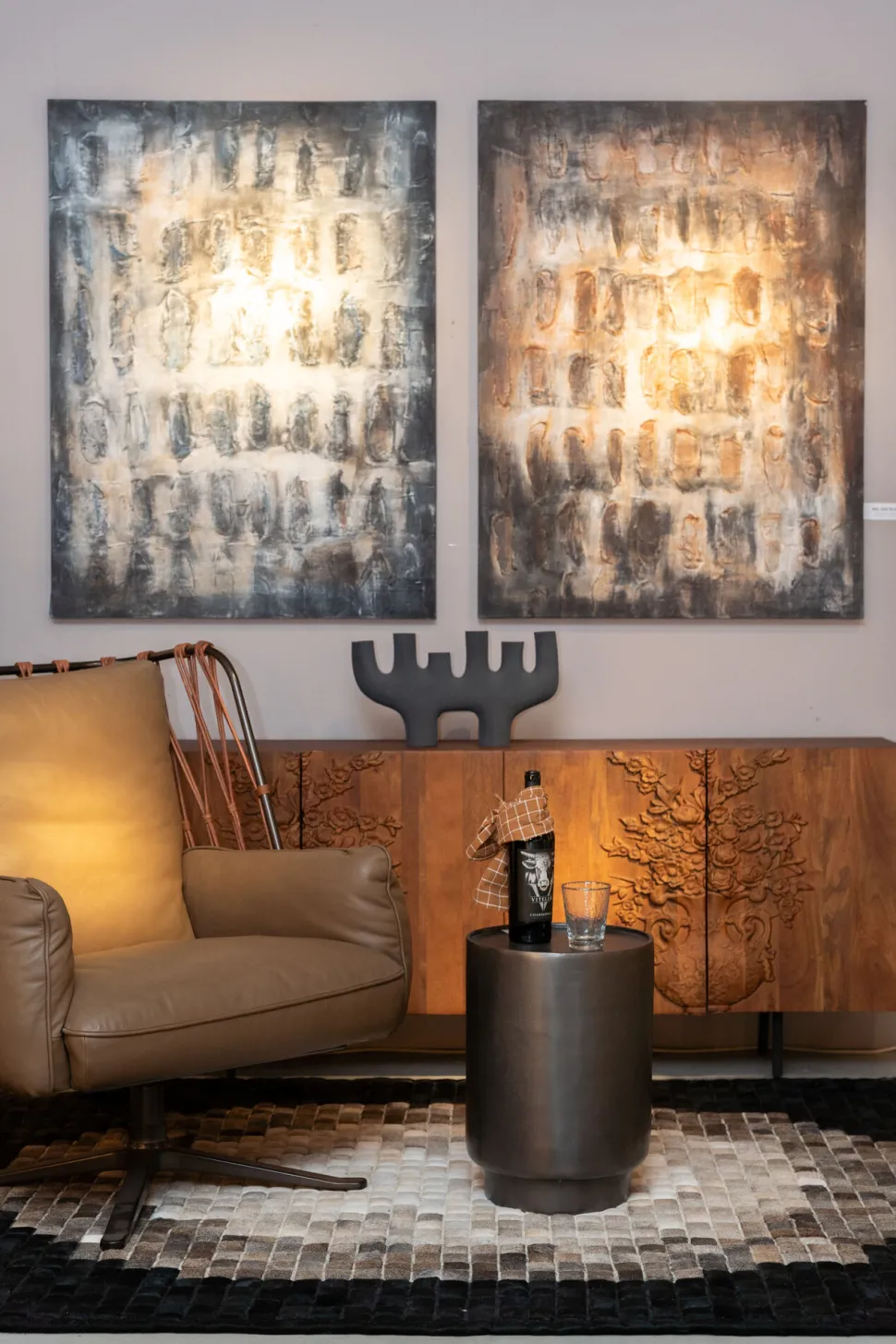 Sideboard Flower Bouquet 177x75cm