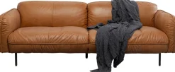 Sofa Calgary Smart Leder Hellbraun 228cm