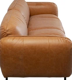 Sofa Calgary Smart Leder Hellbraun 228cm