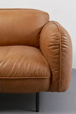 Sofa Calgary Smart Leder Hellbraun 228cm