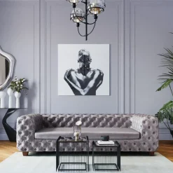 Sofa Desire 3-Sitzer Silbergrau