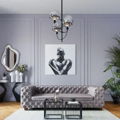 Sofa Desire 3-Sitzer Silbergrau