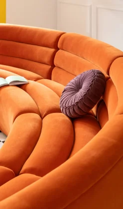 Sofa Element Wave Orange