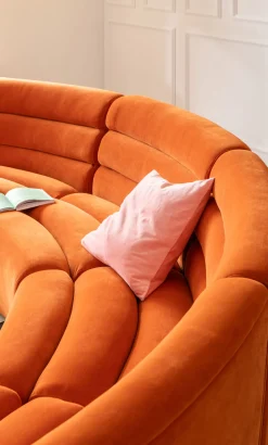 Sofa Element Wave Orange