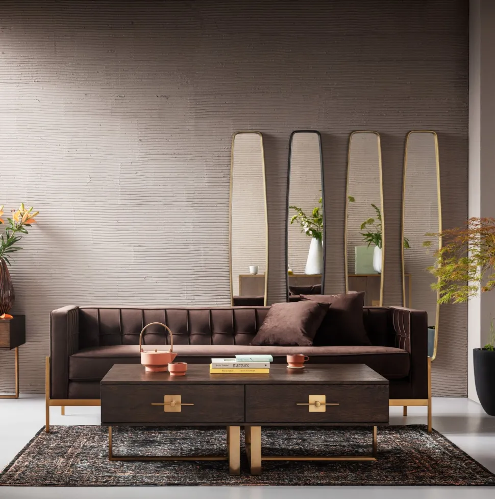 Sofa Loft 3-Sitzer Braun