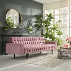 Sofa Milchbar 3-Sitzer Velvet Rose