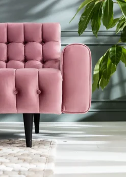 Sofa Milchbar 3-Sitzer Velvet Rose