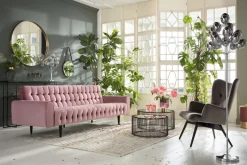 Sofa Milchbar 3-Sitzer Velvet Rose
