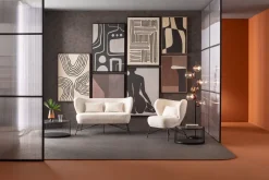 Sofa 2-Sitzer Jacky Teddy 139cm