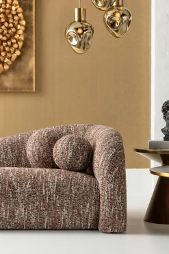 Sofa 3-Sitzer Livia Melange Braun 261cm