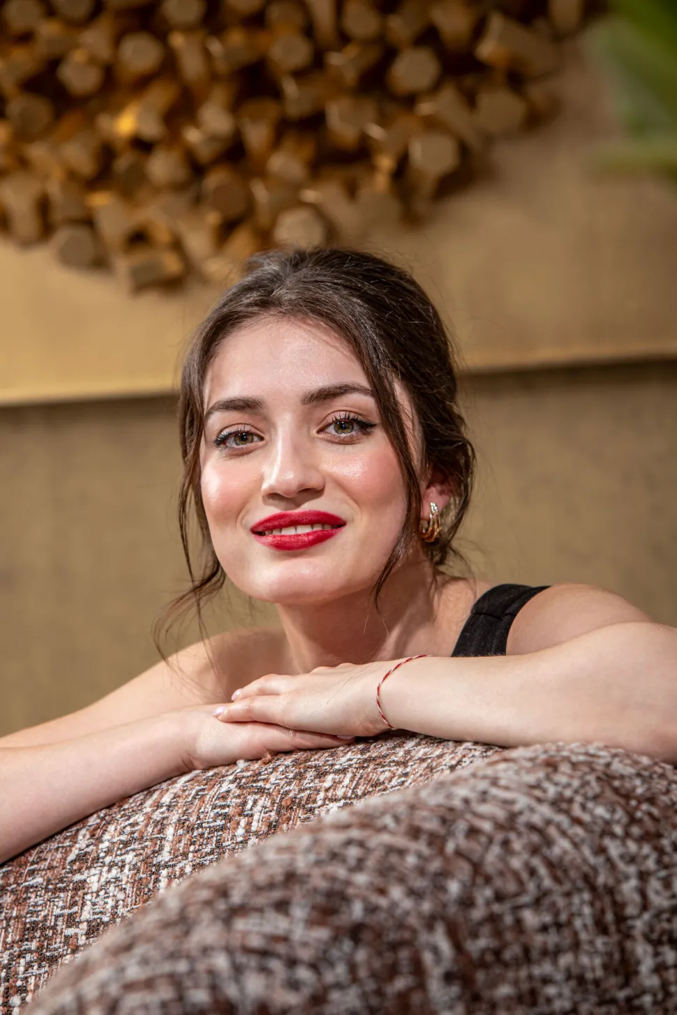 Sofa 3-Sitzer Livia Melange Braun 261cm