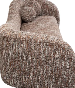 Sofa 3-Sitzer Livia Melange Braun 261cm