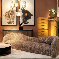 Sofa 2-Sitzer Livia Melange Braun 201cm