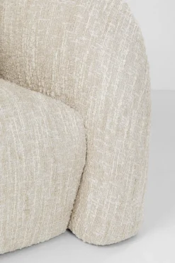 Sofa 2-Sitzer Livia Melange Creme 201cm