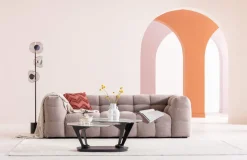 Sofa 3-Sitzer Salamanca Hellbraun 240cm