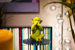 Spardose Monkey Iwazaru Grün