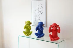 Spardose Monkey Kikazaru Rot