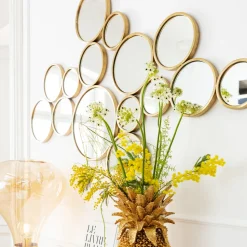 Spiegel Bubbles Brass 38x93cm