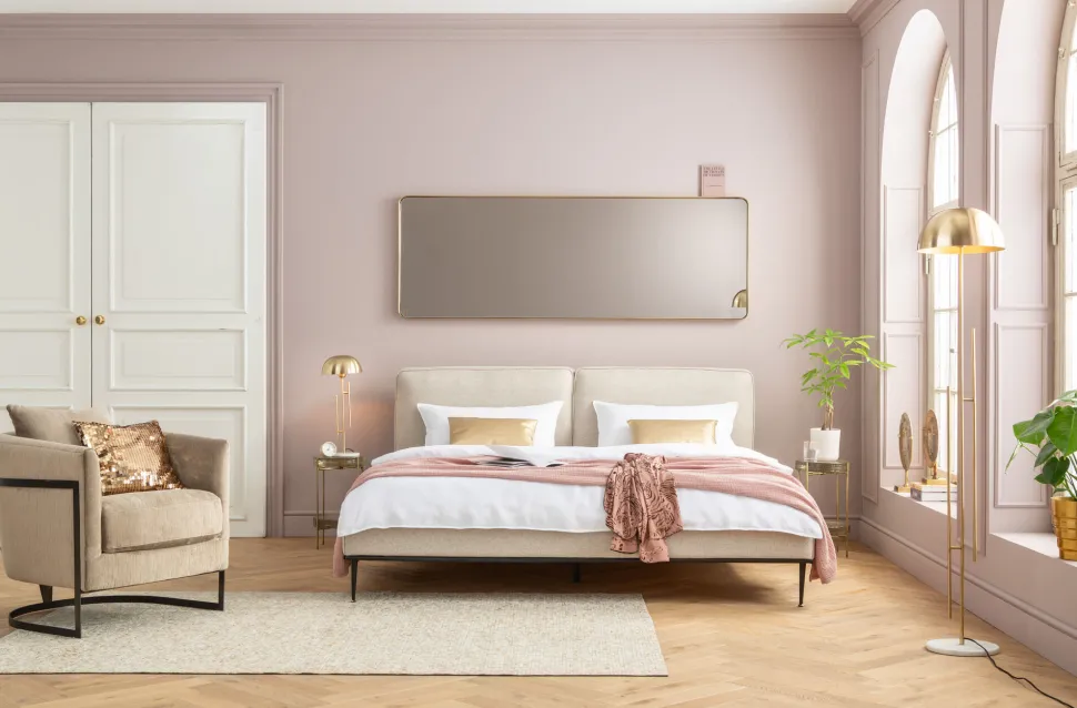 Spiegel Curve MO Brass 70x200cm