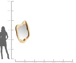 Spiegel Hologram Gold 117x68cm