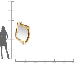 Spiegel Hologram Gold 119x76cm