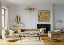 Spiegel Hologram Gold 119x76cm