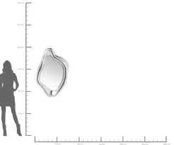 Spiegel Hologram Silber 119x76cm