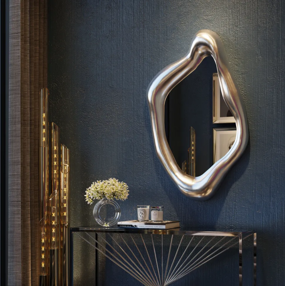 Spiegel Hologram Silber 119x76cm