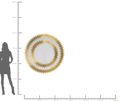 Spiegel Solare Gold Ø132cm